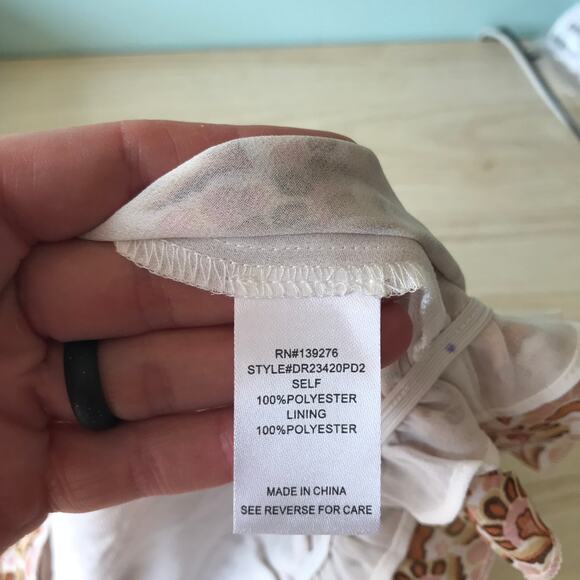 DR2 Anthropologie Blouse Womens Small Pink Ruffle Sheer Career Boho Cottage Twee - Picture 9 of 11